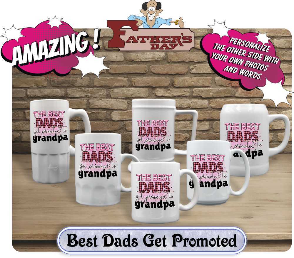 Best Dad Mugs & Steins Printed With 